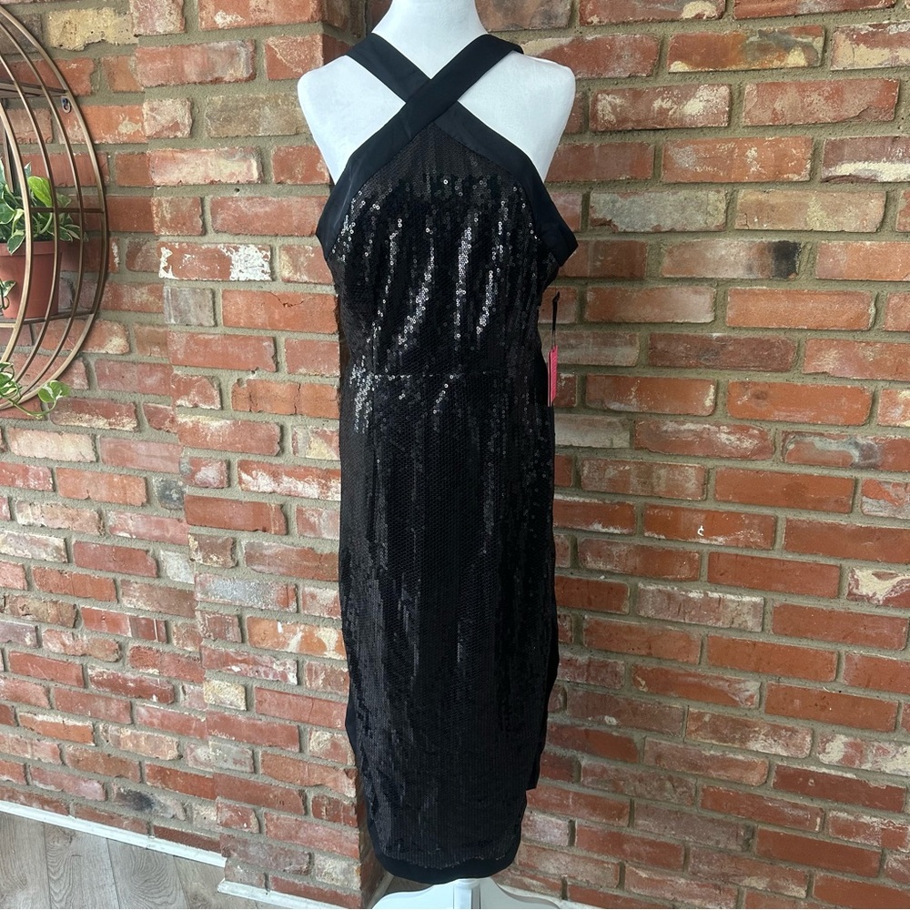 Elegant Black Sequin Dress